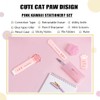BITOSEE 9Pcs Cute School Supplies, Cute Stationery,Includs Pencil Sharpener,Eraser, Correction