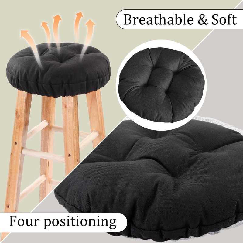 LYLNBYWK Bar Stool Covers Set of 2, Stool Covers Round