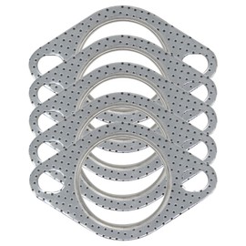 YSIL 5PCS Exhaust Flange Gaskets 2.5" 2-Bolt Exhaust Manifold Gasket Replacement Car Exhaust Gasket Car Accessories OEM#120-06310-0002