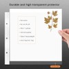 12x12 Scrapbook Album Refill Pages Set, with 10 Plastic Sleeves