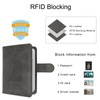 WALNEW RFID Blocking Passport Holder Travel Wallet Cover Case