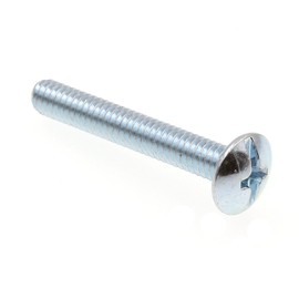 Prime-Line 9006782 Machine Screw, Truss Head, Slotted/Phillips Combo, #8-32 X 1-1/8 in, Zinc Plated Steel, Pack of 100