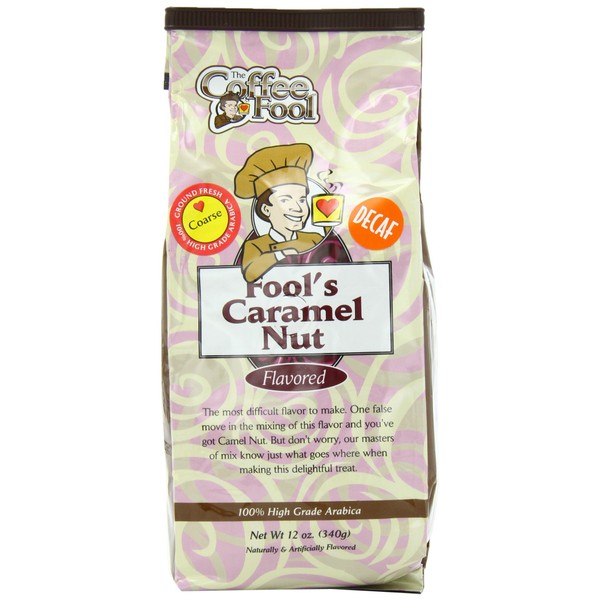 Coffee Fool's Decaf Caramel Nut (Coarse Grind)