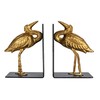 Creative Co-Op Decorative Cast Iron Bird Bookends, Gold, Set of