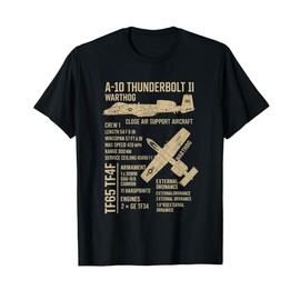 A-10 Thunderbolt II WartHog Military Airplane Pilot Gift T-Shirt