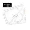 Triangle Ruler, For Drafting, Stationery, Office Use, For Exams, Ruler