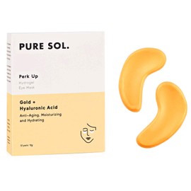 PURE SOL. Hydrogel Gold Eye Mask - Hyaluronic Acid, Retinol - Anti-Aging, Moisturizing and Hydrating (12 pairs)