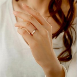 DIOWUS Let Them Ring For Women, Self Worth Motivation Ring, Personality Encouragement Gift To Sorority Sisters/Best Friends, Inspirational Stainless Steel Engraving Stackable Friendship Gift Jewelry,