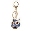 6pcs Lion Dance Keychains Cute Funny Exquisite Metal Rhinestone Chinese