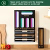 Calmbee 9-in-1 Bamboo Kitchen Organizer - Black & Multicolor Modern