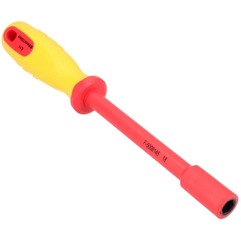 8mm Metric VDE Insulated Nut Driver Spinner Socket for Hybrid