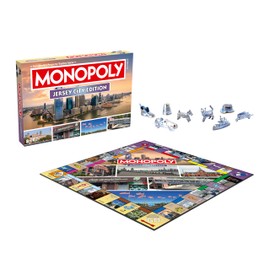 Monopoly Board Game Jersey City NJ Edition : 2-6 Players Family Board Games for Kids and Adults, Board Games for Kids 8 and up, for Kids and Adults, Ideal for Game Night