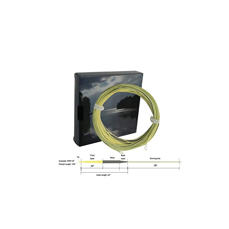 (WWF1F) - Aventik Long Front Taped Fly Line Sure Cast