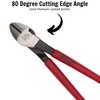 Teng MB442 200mm 8-inch Megabite Heavy-Duty Side Cut Pliers, Red