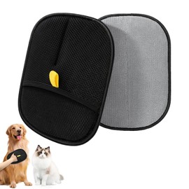 CHIHOLEN 2 Stück Fellmagnet Handschuh - Doppelseitiger Tierhaarentferner Handschuh mit Statischer Elektrizität - Perfekt für Katzen, Hunde und Haustiere mit Langem, Kurzem oder Lockigem Fell