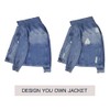 2Pcs DIY Sewing on Jeans Craft Decoration Accessories,Pattern Cotton Patches