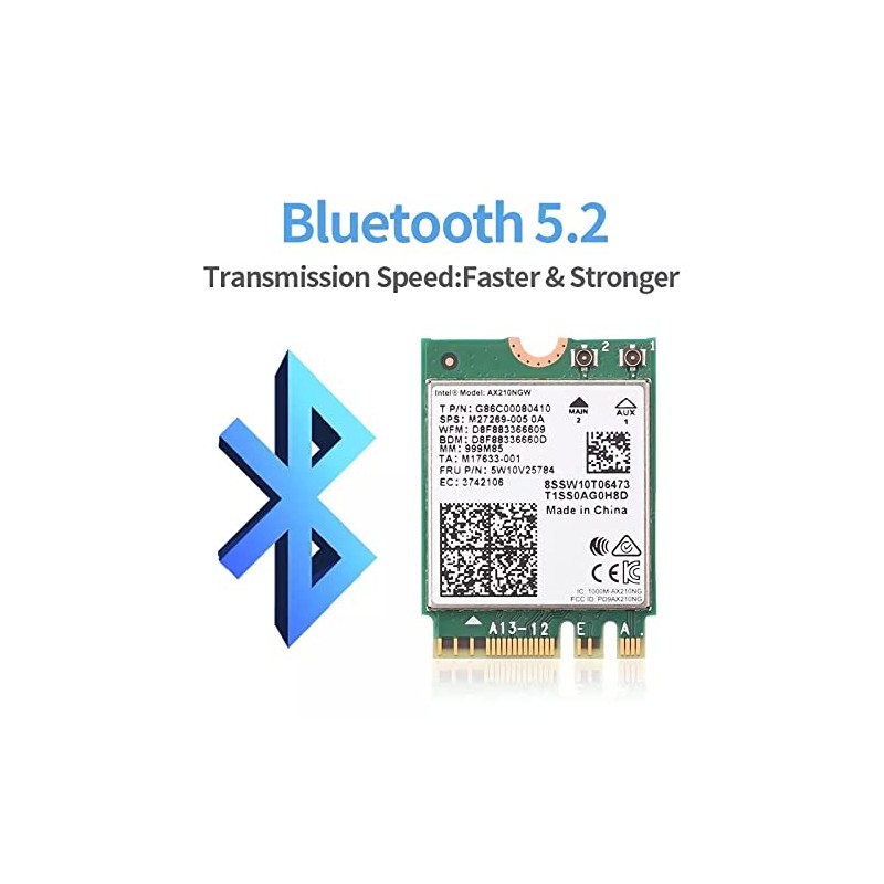intel WIRELESS AX210 NGW M.2 (2230 A/E) 802.11ax wave2 (2400