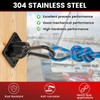sprookber 304 Stainless Steel Pad Eye Snap Hooks, M5 Heavy