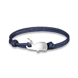 EXINOX Rope Bracelet with Whale Clasp | Men and Women | Nautical Sea Life Style, Nylon