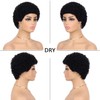 Short Afro Curly Human Hair Wig Women, Short Afro Curly