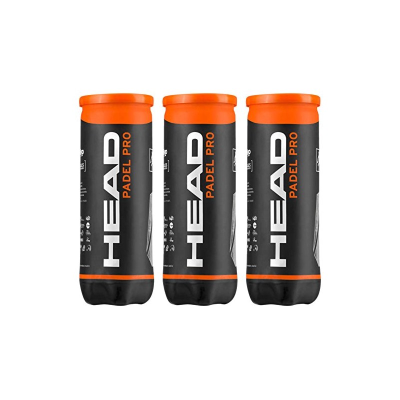 Head Padel Pro WPT Pack of 3 Cans of Padel