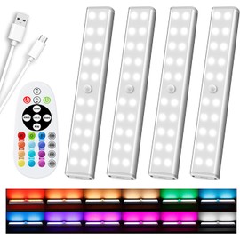 ProMet Under Cabinet 48 LED RGB Remote Controlled Dimmable Lighting Panel Variable White Temperature with Timer (6)