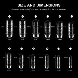 Tecanne 120pcs Poly Nail Extension Gel Dual Forms Coffin Nails Clear Ballerina Full Cover False Nail Tips Poly gel Nail Forms for Acrylic Nails