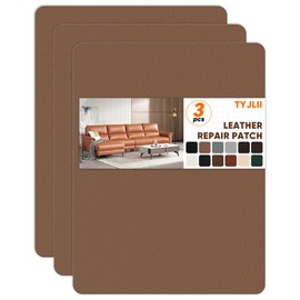 TYJLII Leather Repair Patch Self Adhesive,8.3″ x 11″ Vinyl Patch Kit,Leather Repair Kit for Furniture,Car Seat,Couch,Office Chair.（Khaki）