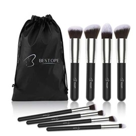 Bestope 8 Pieces Makeup Brush Set with Travelling Bag