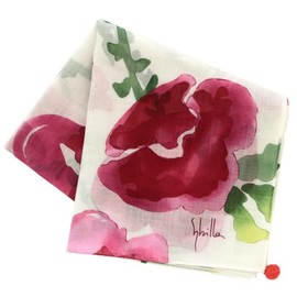 Sybilla 143103-0006-03 Large Print Handkerchief (22.8 inches (58 cm) alegría (Alegria) (Red) Women's Handkerchief, Approx. 22.8 inches (58 cm), multicolor