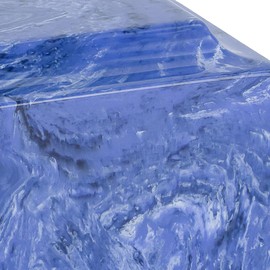 Mystic Blue Classic Cultured Marble Cremation Urn for Ashes, Adult Sized Urn for Human Ashes, Ground Burial, Home Memorial and Funeral Cremation Urn