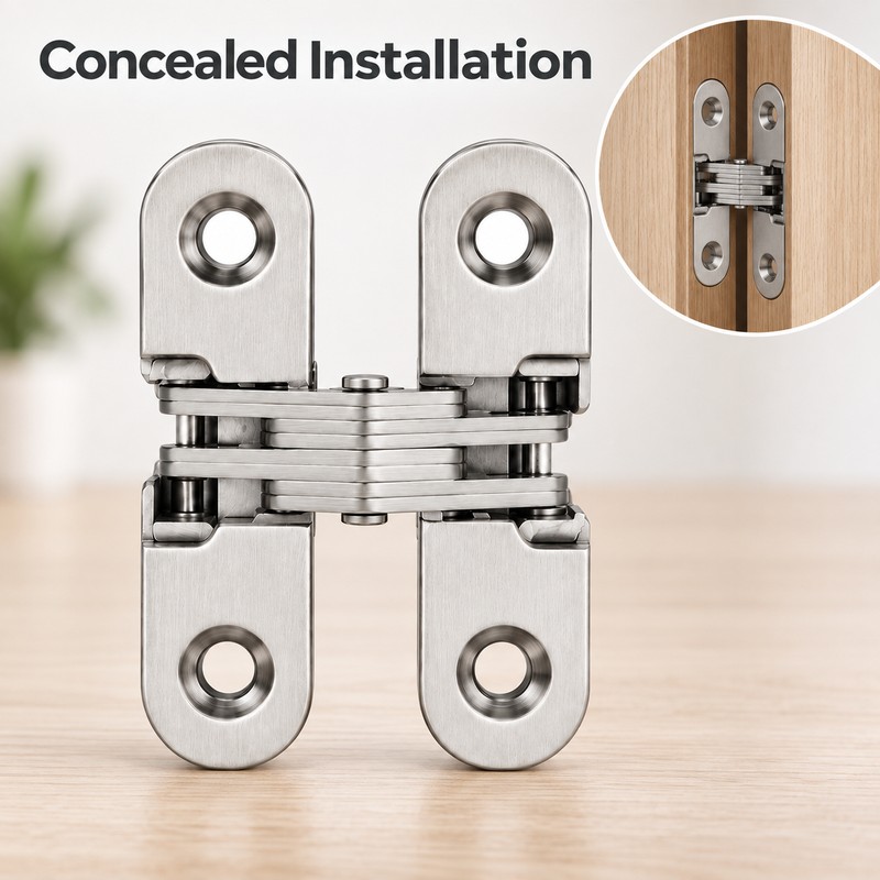 Heavy Duty Invisible Door Hinge – Stainless Steel Concealed Hinge