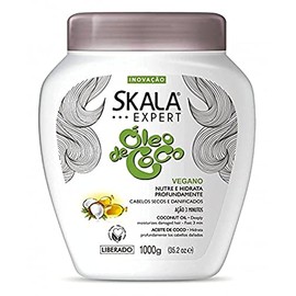 Skala Brazilian Hair Treatment Cream Vegan Coconut Oil 35oz | Creme de Tratamento Ã“leo de Coco Vegano 1kg