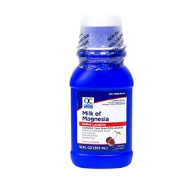 Quality Choice Milk of Magnesia Cherry Flavor 12 Fl Oz (335ml), Plastic Bottle (Pack of 6)