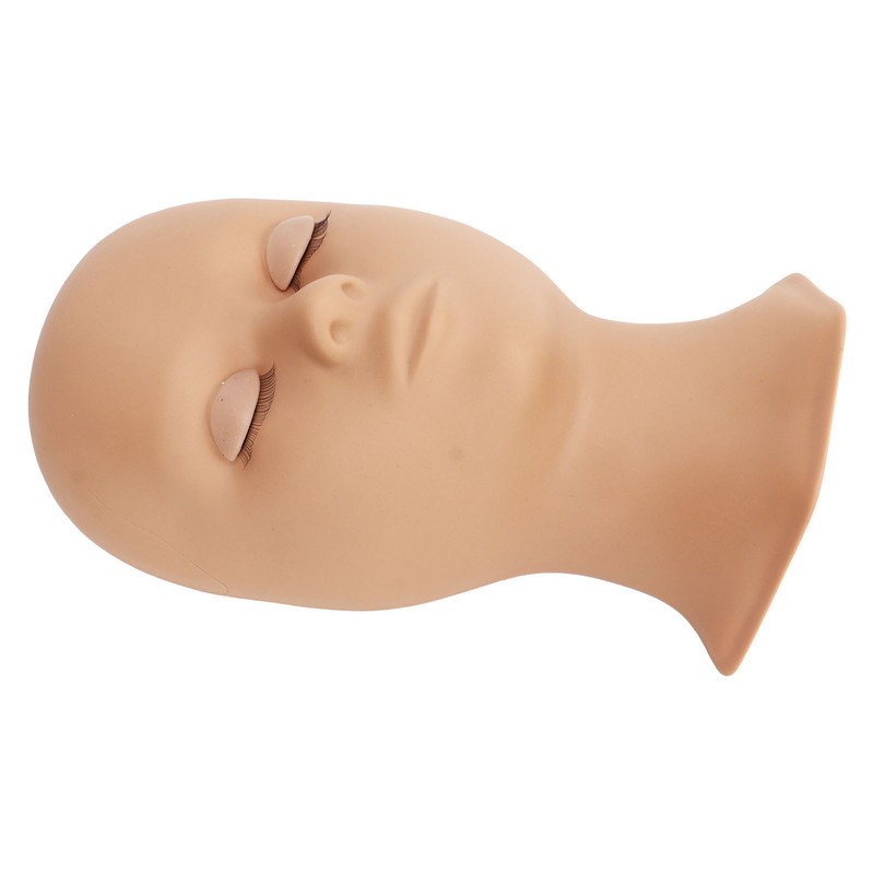 Lash Mannequin Head Soft Silicone Replaced Eyelids Mannequin Head for