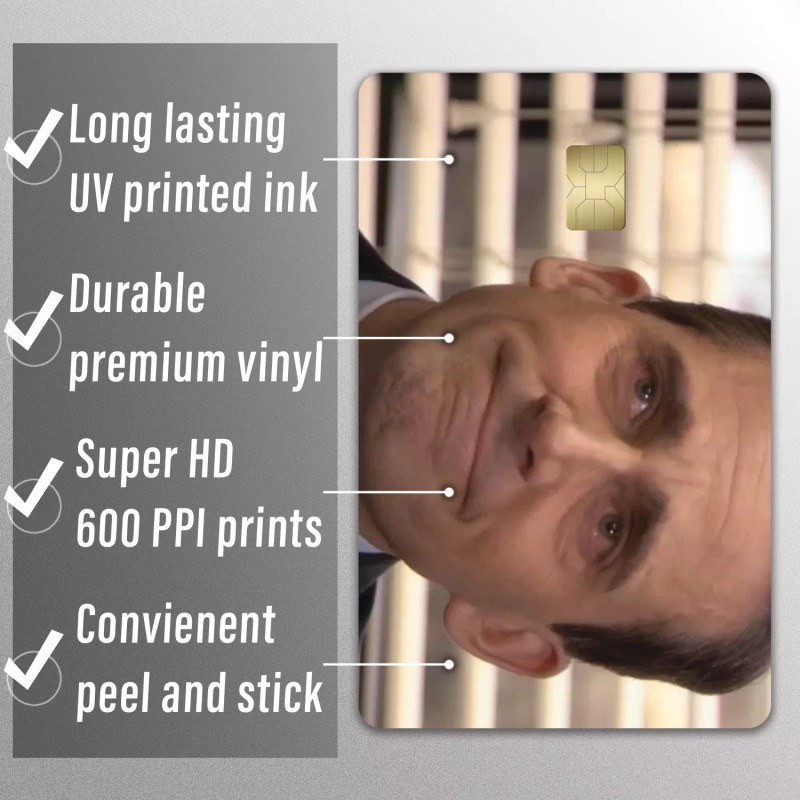 KCD 3 Pack Credit Card Skin Office Michael Funny Meme
