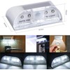Keyhole Light,AMZSTAR 4LED Keyhole Lamp Infrared PIR Motion Detector Cabinet