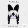 HAOAN Plush Animal Head Mask Fursuit Headgear Furry Cosplay Masquerade