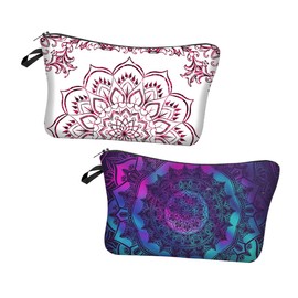 Ipetboom 2pcs Hanging Toiletry Bag Waterproof Makeup Storage Bags Fashion Design for Travel