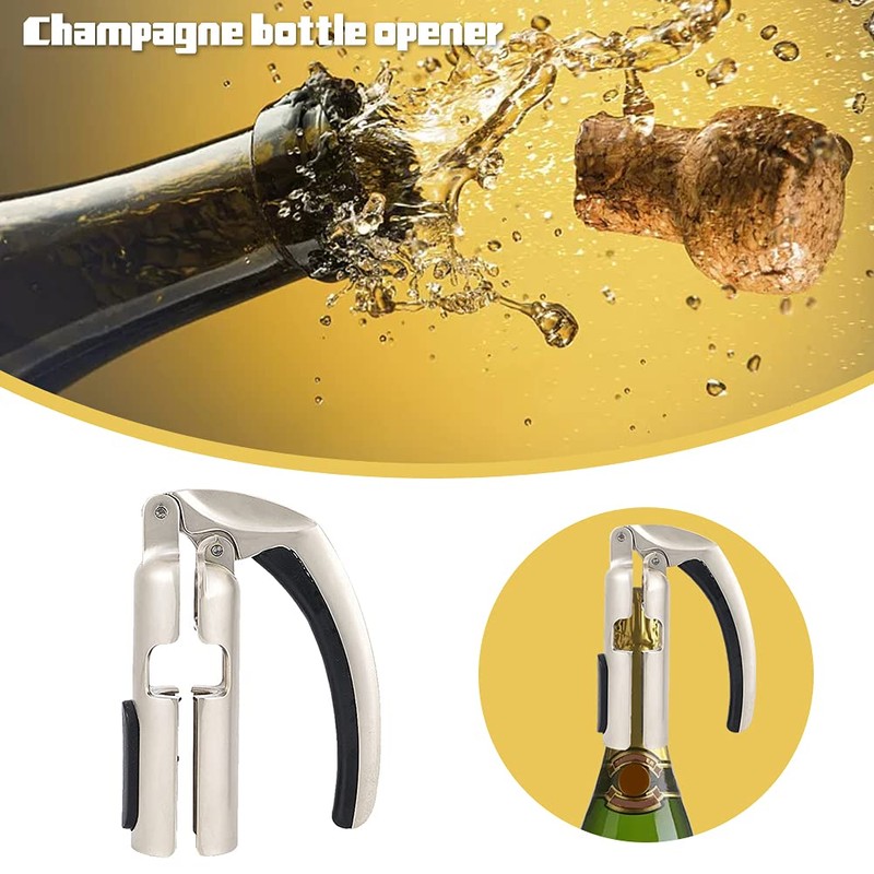Champagne Bottle Opener Sparkling Wine Cork Puller, Bar Jar Cork