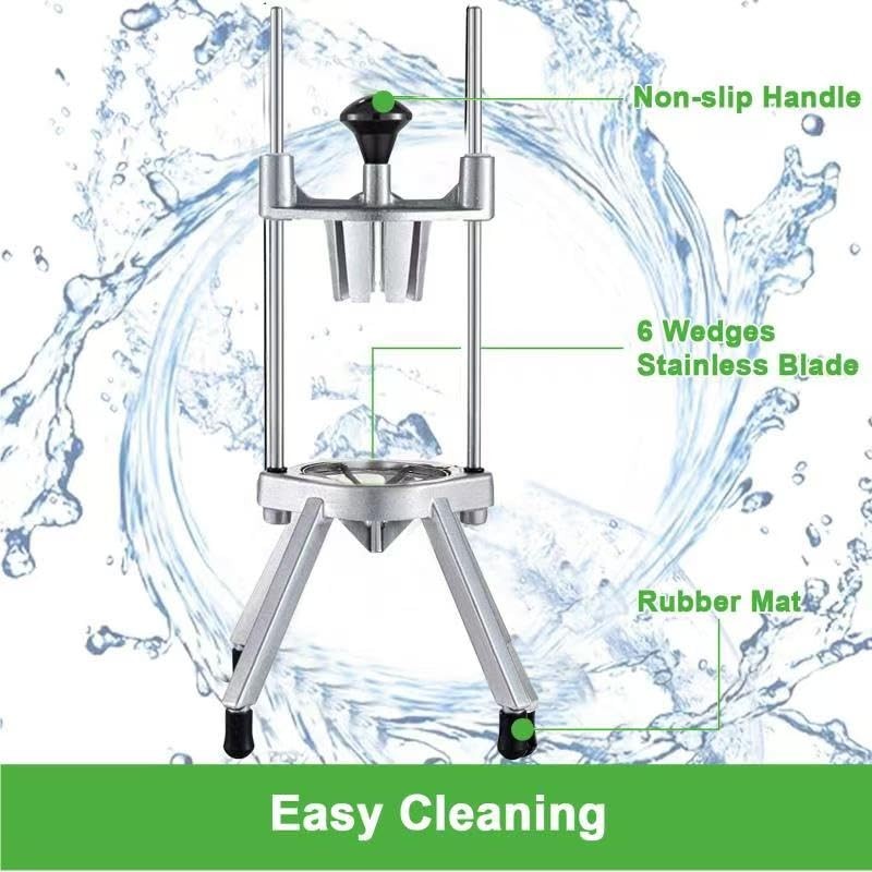Commercial Lemon Cutter with V-Shaped 420 Stainless Steel Blades 6-Section