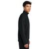 Mercer+Mettle Linear Texture 1/4-Zip MM3040, Deep Black, Large