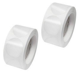 milaosk 2 Rolls Clear Sealing Labels Circle Labels, Seals Glossy Stickers, Round Transparent Label Retail Package (25 mm) for Envelopes Boxes and Gift Wrapping
