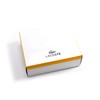 Lacoste LB84670 Men's Cow Leather Business Belt, dark brown