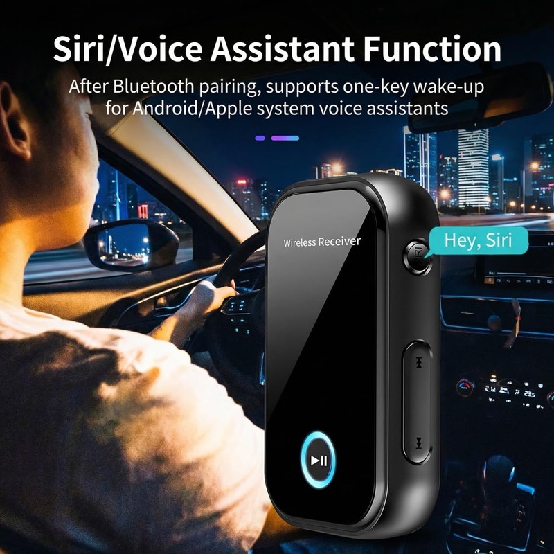 Bluetooth AUX Adapter for Car,3.5mm Wireless Receiver,AUX Bluetooth Car Adapter,Hands-Free