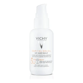 Vichy Capital Soleil UV-Age Daily Protector Solar Para Rostro y Cuello Ultra Fluido Anti Edad Fps 50+ 40Ml