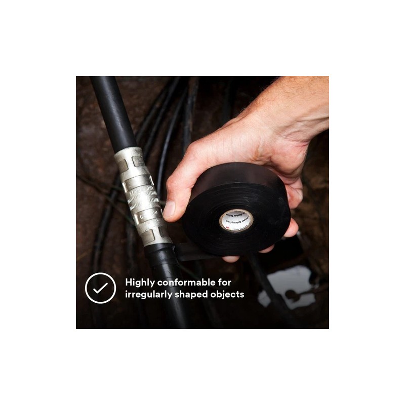 Scotch Linerless Rubber Splicing Tape (130C): 2 in. x 30