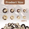 Buttons for Crafting 40 Pcs Buttons for Clothes Mixed Resin