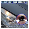 T10 194 Instrument Bulb Socket for Car, Round Mouth Pre-Wired