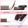 ALLOVE Colored Eyelash Extension Super Easy Fan Brown Volume Lash